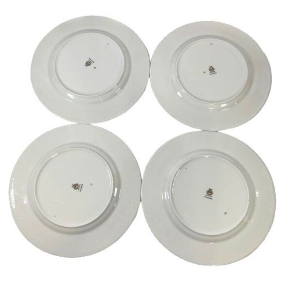 Set of 4 Castleton SUNNYBROOKE Floral Chintz Bone China 10.5" Dinner Plates, USA - Picture 6 of 12